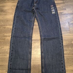 NWT Levi's 505 Regular Men’s Sz. 33x32 Cotton Denim Dark Blue Straight Leg Jeans